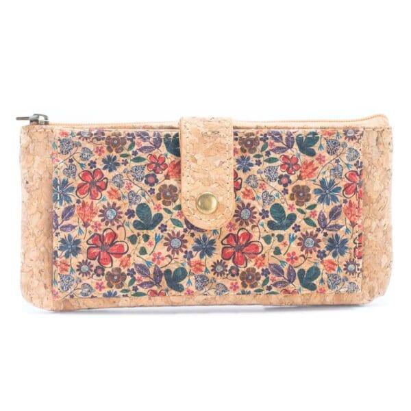 Flower pattern ladies slim card wallets