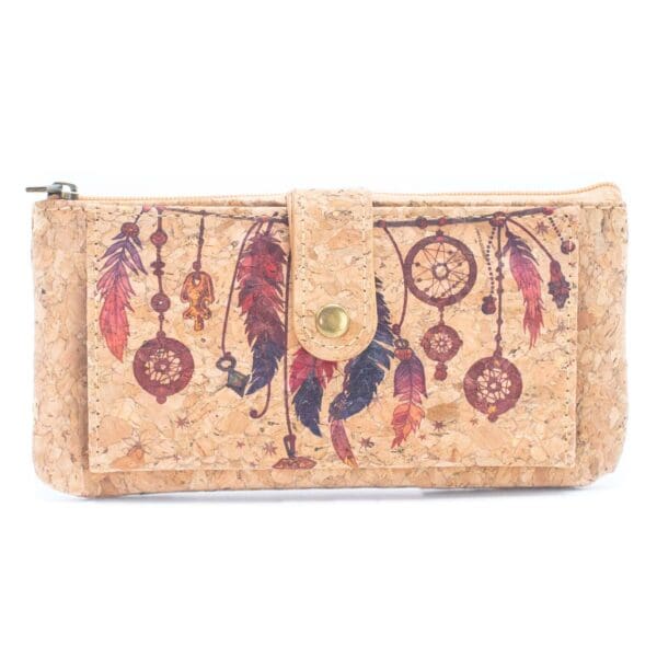 Flower pattern ladies slim card wallets