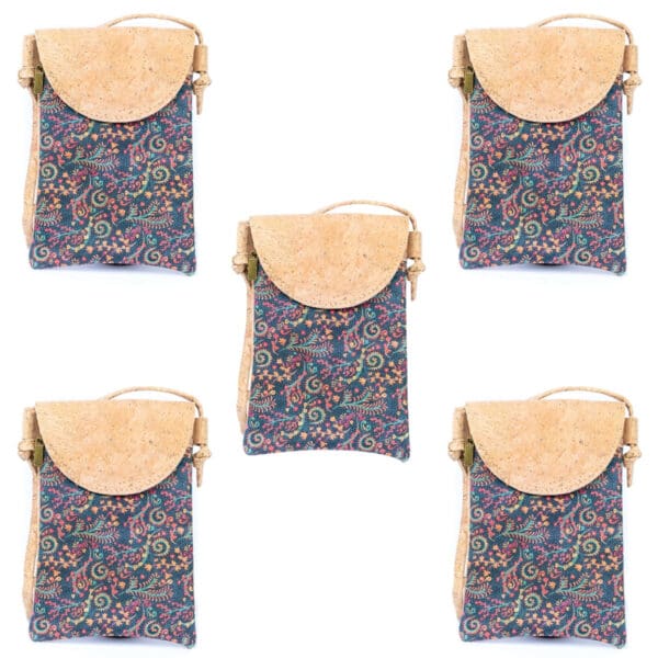 Printed Cork Women's Mini Crossbody Phone Bags