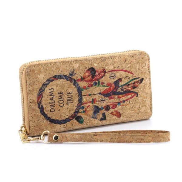 Cork Zipper Wallet Dream Catcher
