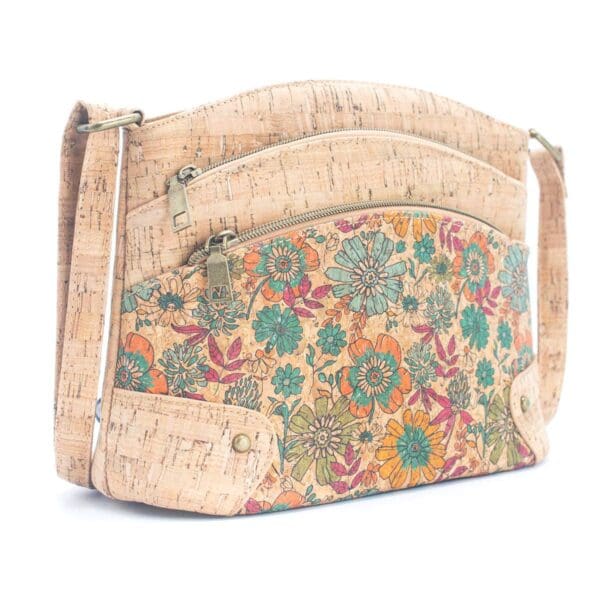 Flash Sale Three-Line Zipper Women's summer Cork Crossbody Bag