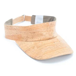 Cork-colored visor with adjustable strap.