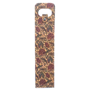Floral-patterned bottle opener with intricate design.